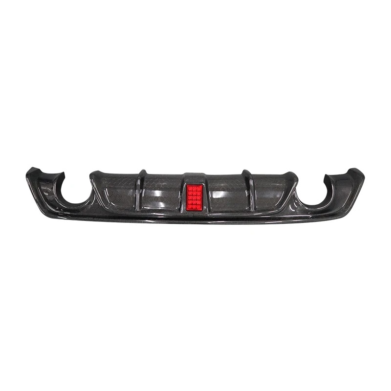New  High Quality Wet Carbon Fiber Rear Diffuser Lights Exhaust Cut-Outs Q60S Coupe Bumper-Bolt-On 100% Fitment
